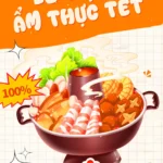 Banner ẩm thực món food