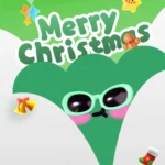 Green Christmas Banner giáng sinh màu xanh lá