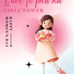 International Women’s Pink Banner màu hồng quốc tế phụ nữ