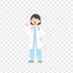 Nurse png transparent background cô y tá nền trong suốt