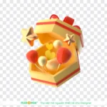Png gold gift box transparent background hộp quà vàng nền trong suốt