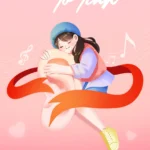 Pink woman listening banner phụ nữ màu hồng lắng nghe
