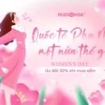 International Women’s Day Pink Design Mẫu thiết kế màu hồng ngày quốc tế phụ nữ