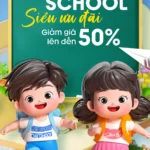 New school year opening banner khai giảng năm học mới