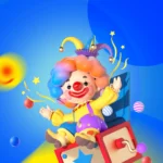 Clown carnival background lễ hội chú hề