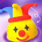 Background lễ hội chú hề Clown carnival background