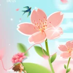 Spring flower background mùa xuân bông hoa