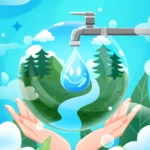 Banner of water source to protect environment nguồn nước bảo vệ mội trường