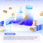 Financial chart banner biểu đồ tài chính