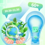Green banner to protect the environment xanh lá bảo vệ môi trường