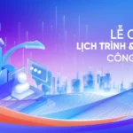 Blue purple technology event background backdrop nền sự kiện công nghệ