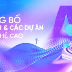 Blue purple technology event background backdrop nền sự kiện công nghệ