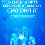 Blue banner future technology màu xanh dương công nghệ tương lai