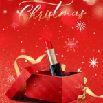 Red Christmas Banner Gift Box giáng sinh màu đỏ hộp quà