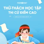 Blue banner for students to practice for exams học sinh luyện thi màu xanh dương