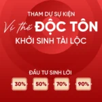 Red background real estate event banner nền màu đỏ sự kiện bất động sản