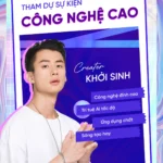 Blue event speaker banner diễn giả sự kiện màu xanh dương