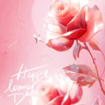Pink background rose branch màu hồng cành hoa hồng