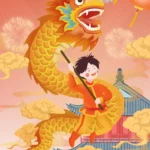 Dragon dance banner for Tet holiday hình vẽ múa rồng dịp tết