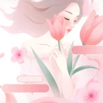 Pink Valentine Love Banner tình yêu màu hồng
