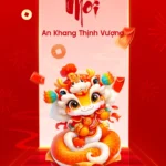 New Year red banner with gold coins tết năm mới màu đỏ đồng tiền vàng