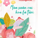 Spring banner with fresh green flowers and leaves mùa xuân hoa lá xanh tươi