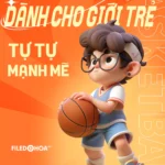 3d kid orange sports banner thể thao màu cam đứa trẻ