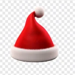 3d christmas latex icon transparent background png mũ noel giáng sinh nền trong suốt