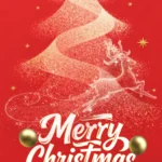 Red christmas tree background màu đỏ giáng sinh cây thông noel