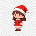 Christmas girl png transparent background cô bé noel giáng sinh nền trong suốt