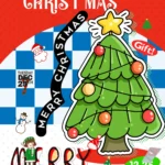 Green Christmas Tree Banner giáng sinh cây thông noel xanh lá