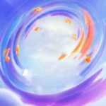 Background sky clouds circle purple effect Bầu trời mây vòng tròn hiệu ứng tím 16012026a