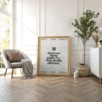 Sunlit Living Room Frame Mockup
