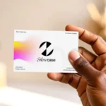 Vibrant Display Business Card Mockup