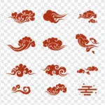 Cloud pattern png image hoa văn mây tết