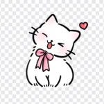 Transparent png image of cat trong suốt hình con mèo