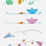 Png fish boat plane transparent background cá thuyền máy bay nền trong suốt