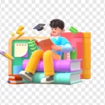 3D learning transparent background Hình 3D học tập nền trong suốt 24122025