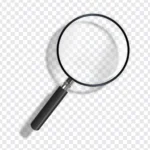 Transparent background magnifying glass png Kính lúp nền trong suốt