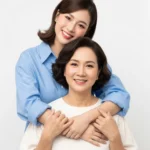Mother and child model on Mother’s Day ngày của mẹ