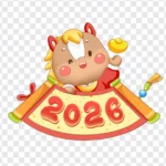 New Year 2026 Horse Icon con ngựa năm mới 25122025