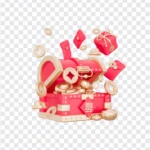 Red New Year Icon png transparent background tết màu đỏ nền trong suốt