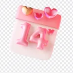 Icon png calendar 14 transparent background lịch 14 nền trong suốt 28012026