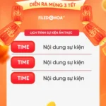 Banner happy new year tết đồng tiền lòng đèn