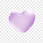 Purple heart love png icon transparent background trái tim tím tình yêu nền trong suốt 28012026 893