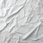 White Wrinkled Sheet Of Paper Texture