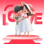Background psd màu hồng tình yêu valentine 29122025l 5218