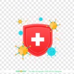 Virus shield png transparent background khiên virus nền trong suốt