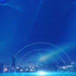 background psd sự kiện xanh dương 24122025