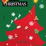 Background psd giáng sinh noel màu xanh lá 25122025
